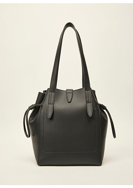 Siyah Kadın 22X28X16 cm Tote Çanta TBSS25FSB035 modelleri