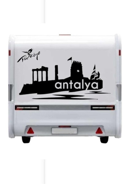 Karavan Kamp Sticker Antalya Araç Sticker Yapışkan 38 Kayseri