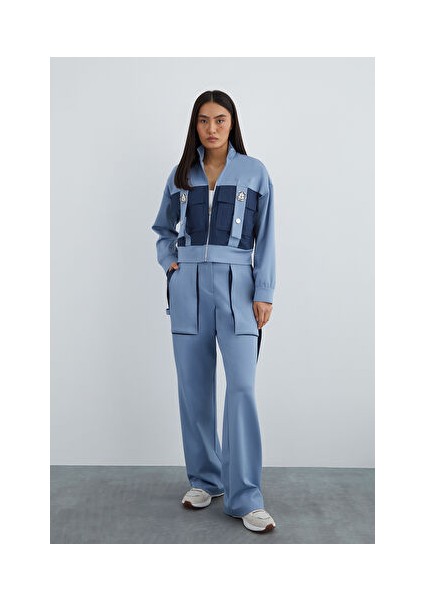 Taşlı Aksesuar Detaylı Dik Yaka Kutu Form Ceket fiyatları