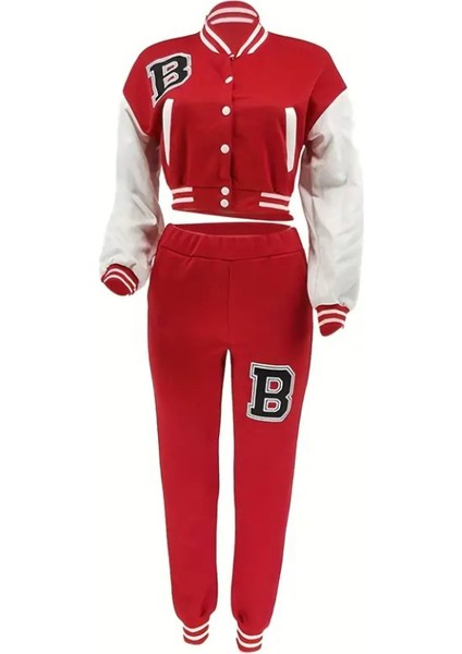 Kadın Uzun Kollu Hakim Yaka Önden Düğmeli Ceket Pantolon Şardonlu Iki Iplik Ikili Takım fırsatları