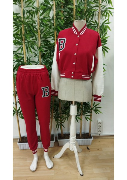 Kadın Uzun Kollu Hakim Yaka Önden Düğmeli Ceket Pantolon Şardonlu Iki Iplik Ikili Takım