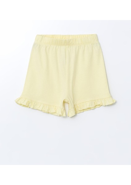 Yeni Sezon Beli Lastikli Basic Kız Bebek Pijama Alt