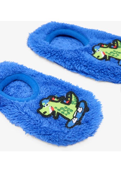 Saks Erkek Çocuk Dinozor Nakışlı Kaymaz Tabanlı Ev Patiği modelleri