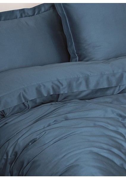 Elegant Saten Çift Kişilik Nevresim Takımı Mavi fiyatları