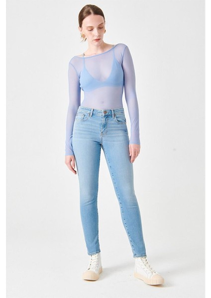 Nelly Skinny Fit Baby Blue Kadın Jean Pantolon