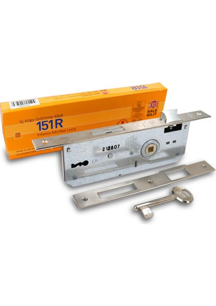 Gömme Kilit Anahtarlı Gövde Kilidi Pvc Ahşap Wc Banyo Iç Oda Kapı Silindirsiz Barelsiz 35 mm fiyatları