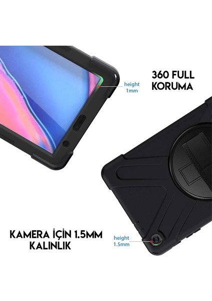Ally Galaxy Tab P200-P205 3 Katmanlı Standlı Zırh KILIF-SHOCKPROOF-(1903)