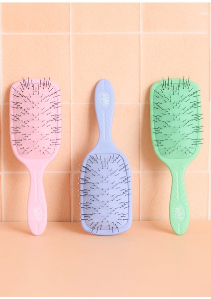 Go Green Paddle Detangler Lila Kalın Telli Saçlar Için Geniş Saç Fırçası fırsatları