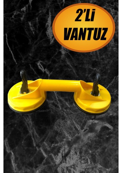 Cam Vantuzu Vakumlu Cam Fayans Ahşap Tutucu Taşıma Araba Kaporta Göcük Çektirme 2'li Plastik.