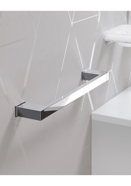 S-Cube Havluluk, Uzun, 34.5 cm - Krom