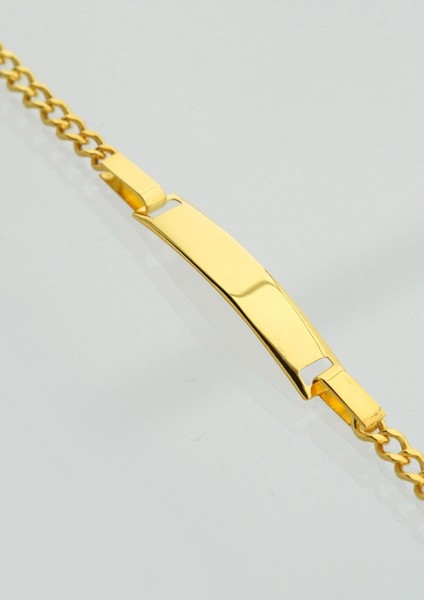 Altın Gurmet Çocuk Künye Bileklik modelleri