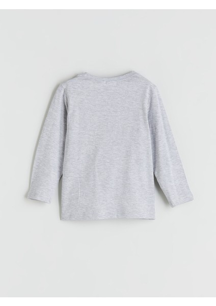 Yeni Sezon Mickey Mouse Baskılı Erkek Çocuk Pijama Üst modelleri