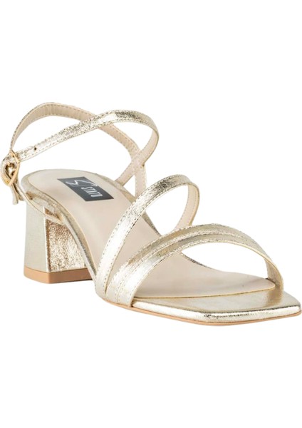 Kadın Topuklu Sandalet Gold modelleri