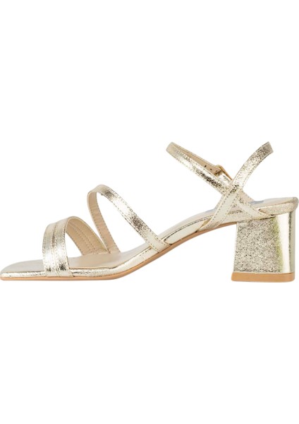 Kadın Topuklu Sandalet Gold fırsatları