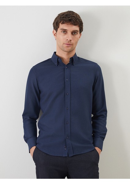 Yeni Sezon Slim Fit Uzun Kollu Erkek Gömlek