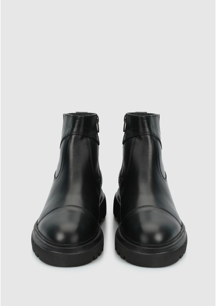 Siyah Deri Erkek Bot modelleri