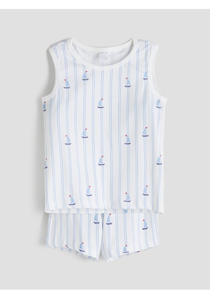 Yeni Sezon Bisiklet Yaka Erkek Bebek Atlet ve Şort 2'li