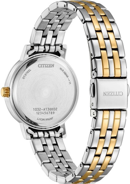 EL3106-59D Taşlı Tasarım Sedef Kadranlı Çelik Kordon Çelik Kasa 5 Atm Suya Dayanıklı Metalik-Altın Renk Kadın Kol Saati fiyatları