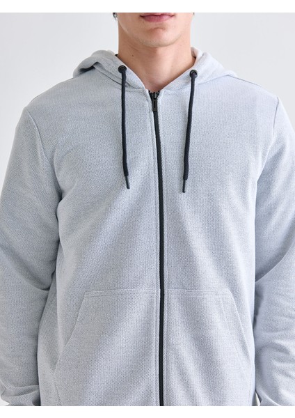Yeni Sezon Kapüşonlu Uzun Kollu Erkek Fermuarlı Sweatshirt modelleri