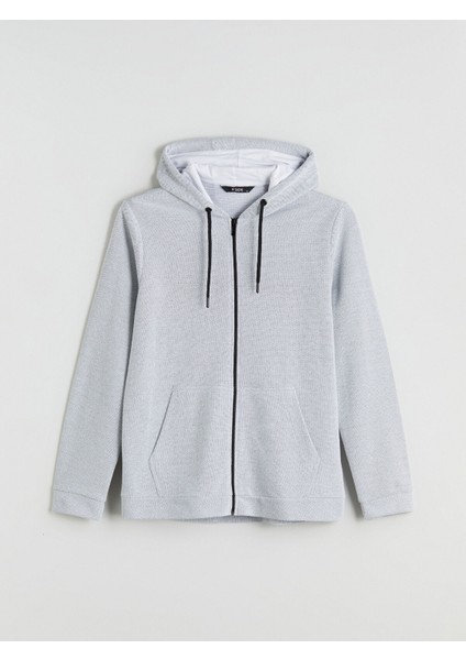 Yeni Sezon Kapüşonlu Uzun Kollu Erkek Fermuarlı Sweatshirt indirimleri