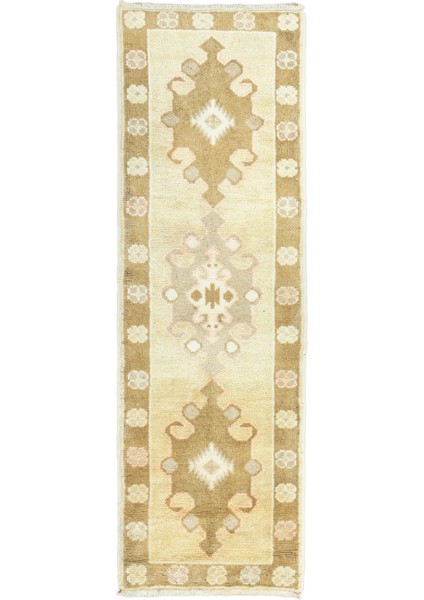 Simenit Natural Renkli Yün Yolluk 57 x 182 cm