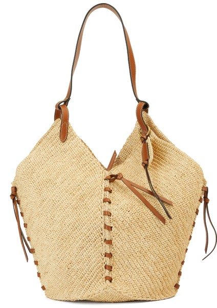 Naturel Kadın Rafya Plaj Çantası