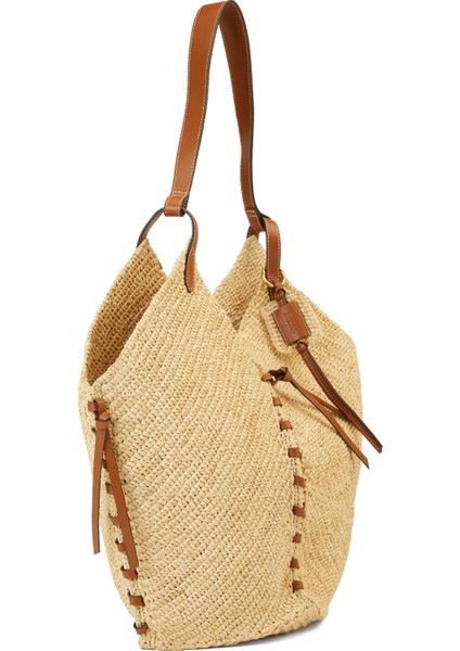 Naturel Kadın Rafya Plaj Çantası modelleri