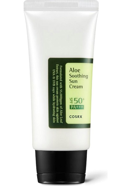 Aloe Soothing Sun Cream SPF50 Pa+++ Aloe Veralı Hibrit Güneş Koruyucu Krem 50 ml