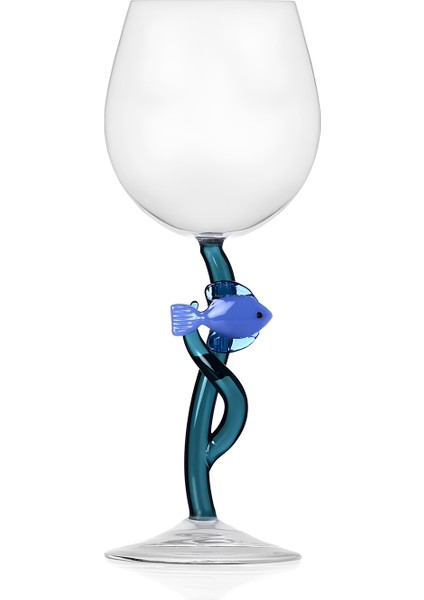 Yosun Saplı Cam Kadeh