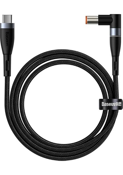 Baseus Zinc Manyetik Type-C To Dc Round (79X55MM) Lenovo Laptop Şarj Kablosu 100W 2M-(1903)
