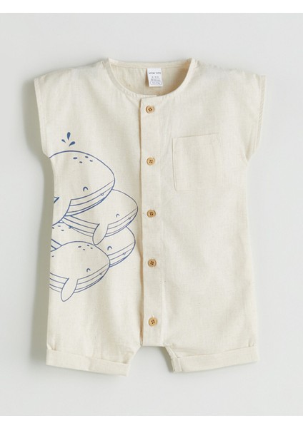 Yeni Sezon Baskılı Erkek Bebek Tulum