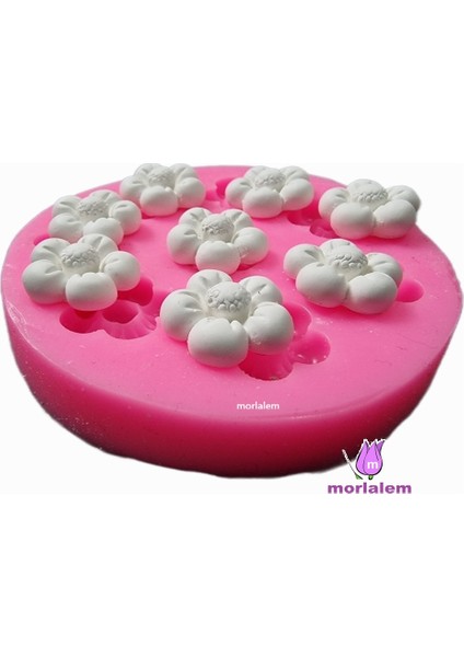 8'li 2cm Çiçek Silikon Kalıp K-1160 fırsatları