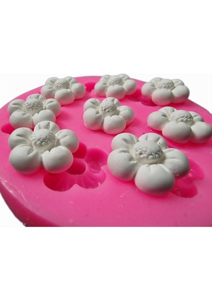 8'li 2cm Çiçek Silikon Kalıp K-1160