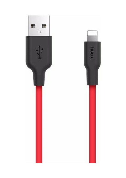 Hoco X21 USB To iPhone Lightning 2A Silikon Hızlı Şarj ve Data KABLOSU-(1903)