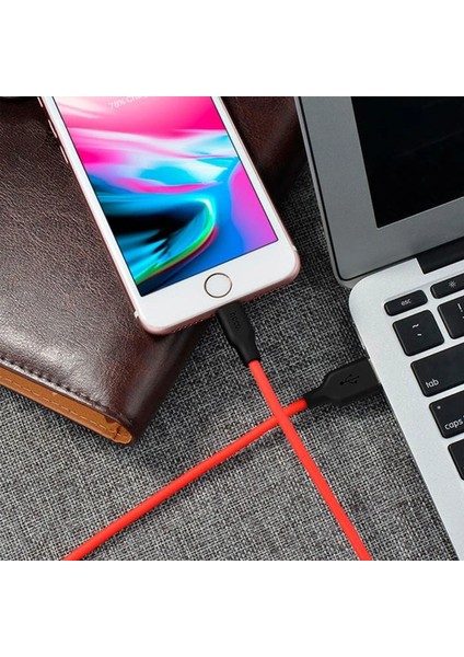 Hoco X21 USB To iPhone Lightning 2A Silikon Hızlı Şarj ve Data KABLOSU-(1903) modelleri