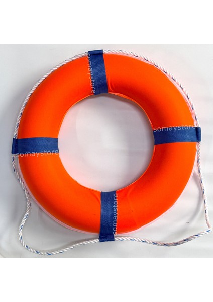 Marine Dekor Için Can Simidi Turuncu 48CM