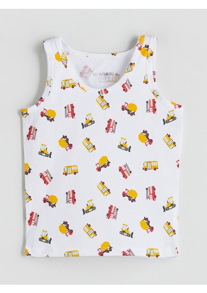 Yeni Sezon Bisiklet Yaka Baskılı Erkek Çocuk Atlet