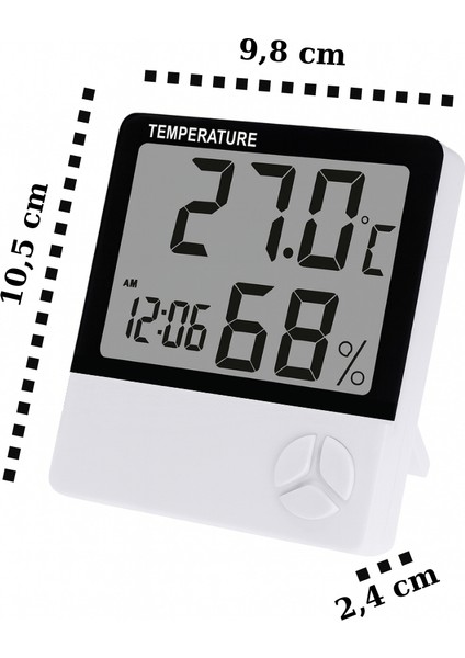 Shitsu Dijital Sıcaklık Nem Ölçer Termometre Saat Özellikli modelleri