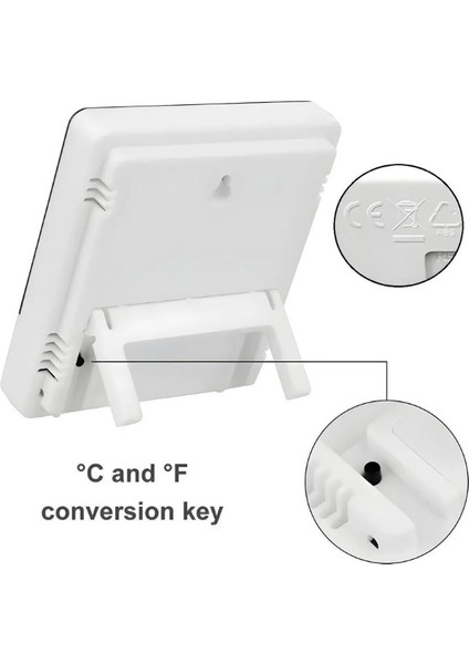 Shitsu Dijital Sıcaklık Nem Ölçer Termometre Saat Özellikli fırsatları