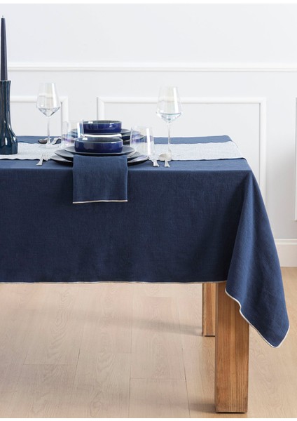 Acuite Marin Mavi Masa Örtüsü 145X240 cm