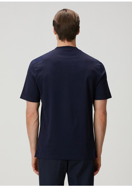 Lacivert Logo Nakışlı T-Shirt fırsatları