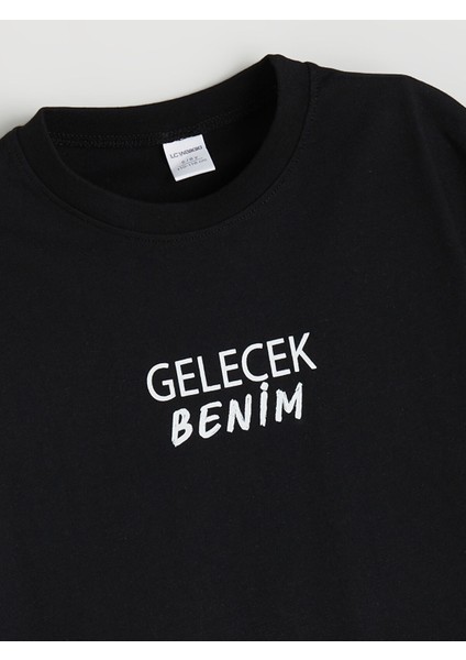 Yeni Sezon Bisiklet Yaka Slogan Baskılı Erkek Çocuk Tişört fırsatları