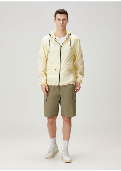 Açık Sarı Logo Baskılı Yağmurluk fiyatları