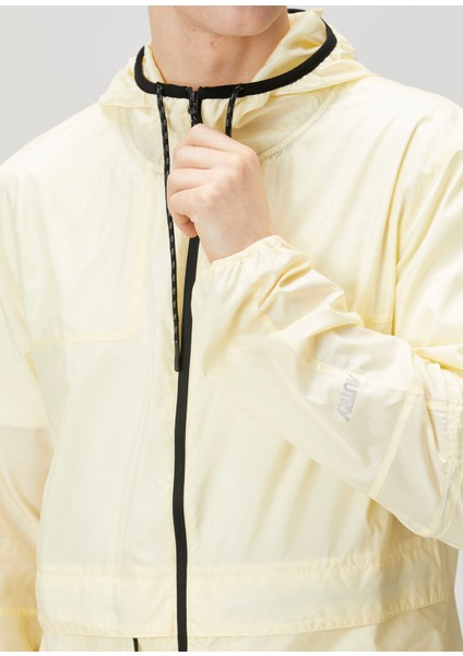 Açık Sarı Logo Baskılı Yağmurluk indirimleri