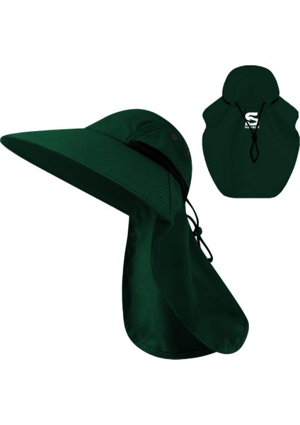 Ense Korumalı Outdoor Şapka - Uv Korumalı - Haki - Savage