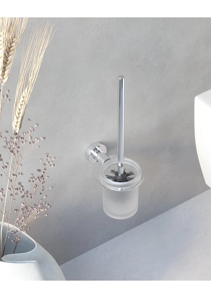 Tecno Tuvalet Fırçalık - Krom