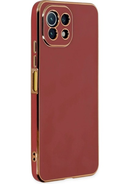 Newface Xiaomi Mi 11 Lite Kılıf Volet Silikon - Kırmızı