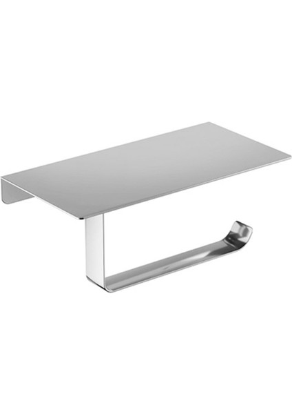 Tuvalet Kağıtlık,etajerli - Parlak Paslanmaz Çelik