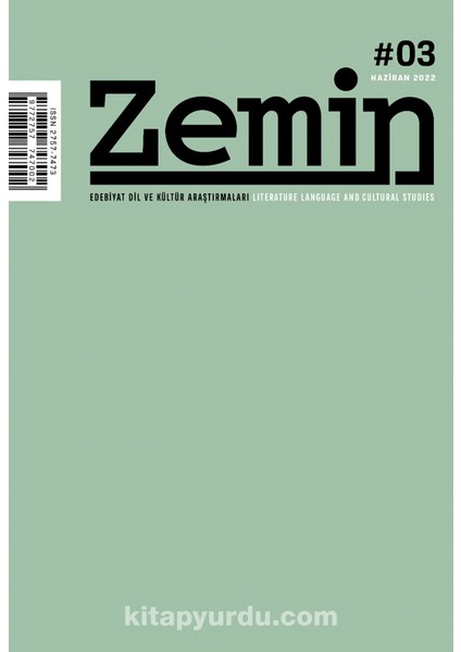 Zemin: Edebiyat Dil ve Kültür Araştırmaları 2022/1 Sayı: 3 Haziran