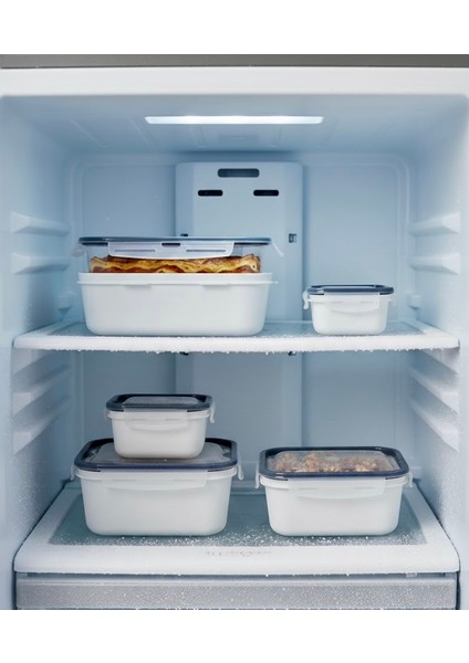 Kilitli & Kapaklı Saklama Kabı 4'lü Set (0.45L + 1l + 2l + 4l) | Hava Geçirmez, Bpa Içermez, Mikrodalga ve Bulaşık Makinesine Uygun fiyatları